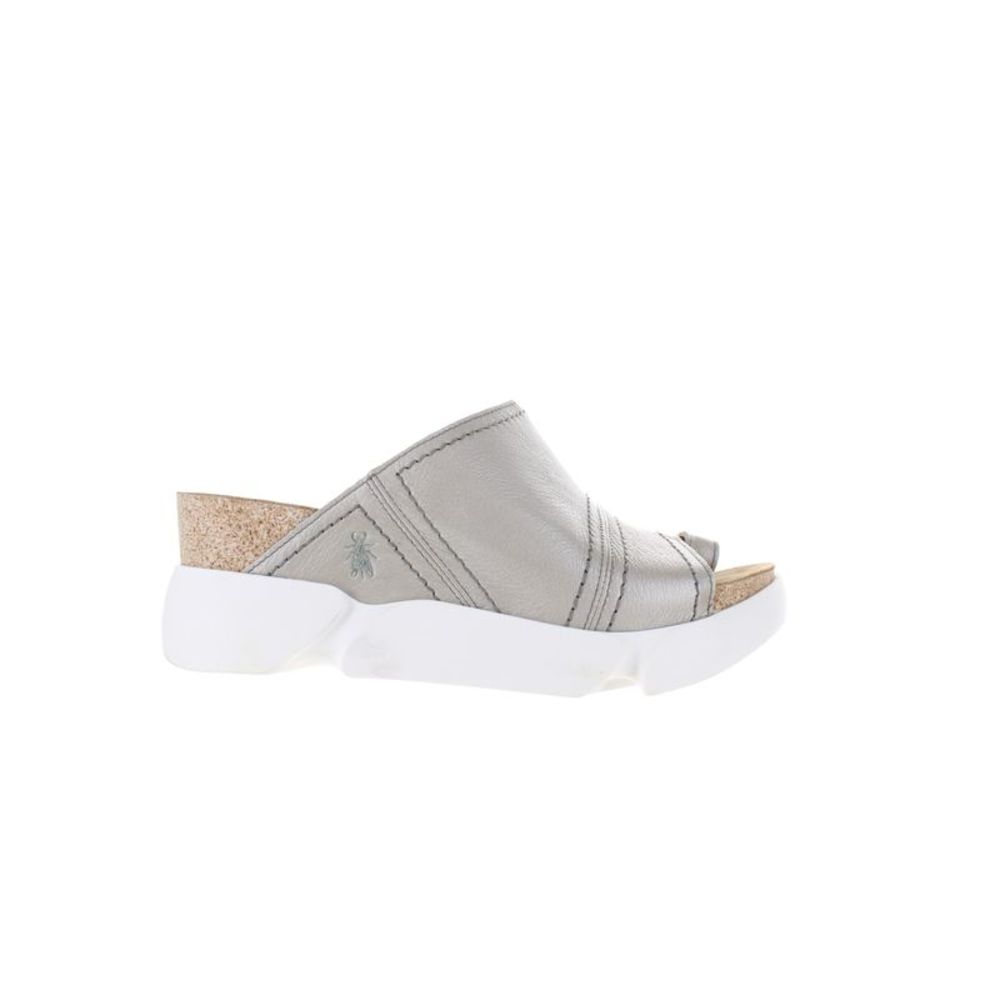 FLY London Womens Sive866fly Silver Sandals Size 9.5 Medium (B, M)! - Picture 1 of 4